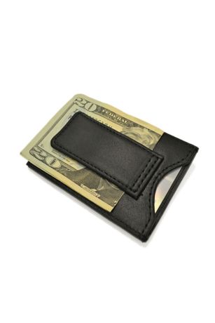Personalized Leather Magnetic Money Clip Wallet | David&#39;s Bridal