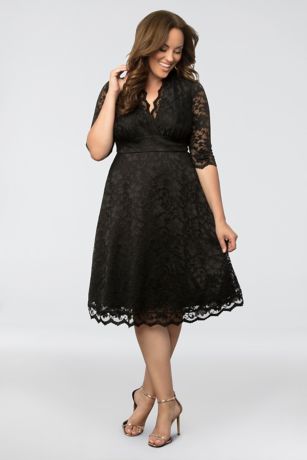 a line plus size cocktail dress