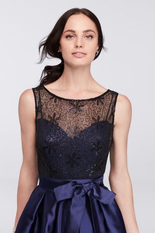 david's bridal mikado high low