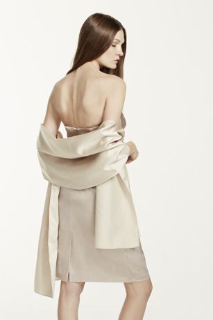 satin bridal wrap