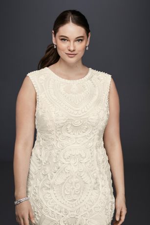 Boohoo soutache tank midi plus size sheath dress