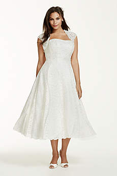 Short &amp- Tea Length Wedding Dresses - David&-39-s Bridal