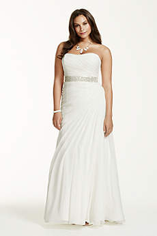 White A-line Wedding Dresses &amp- Gowns - David&-39-s Bridal
