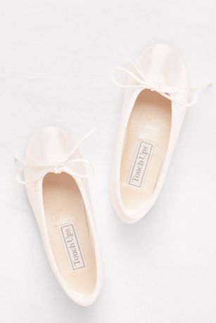dyeable satin flats