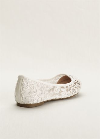 david's bridal crochet ballet flats