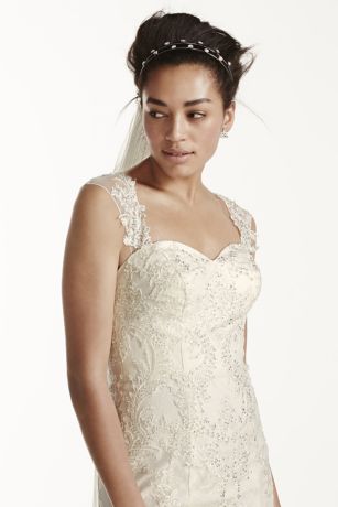 david's bridal oleg cassini mermaid