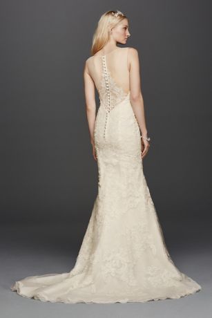 david's bridal oleg cassini mermaid