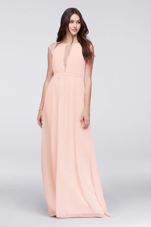 david's bridal sequin rose gold