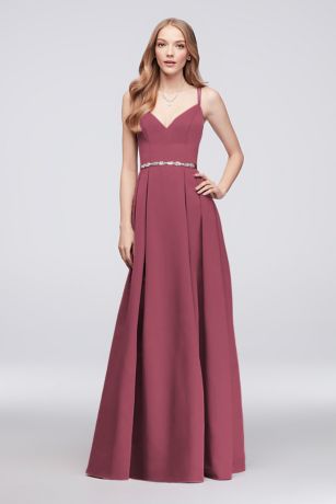 davids bridal red gown