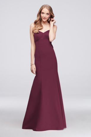 david's bridal red ball gown