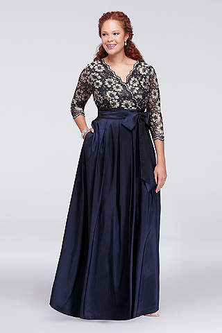 plus size mother of the bride dresses tea length