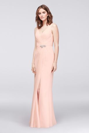 davids bridal chiffon wrap