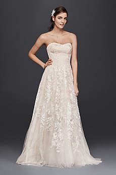 White A-line Wedding Dresses &amp- Gowns - David&-39-s Bridal