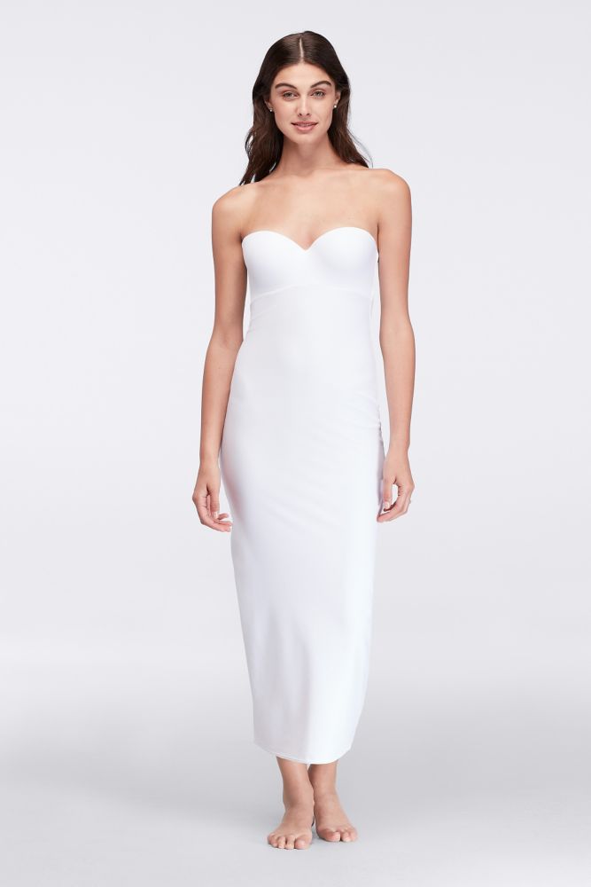 david-s-bridal-strapless-full-length-bra-slip-style-1123white-ebay