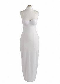full length strapless slip