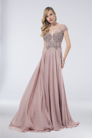 gown in chiffon
