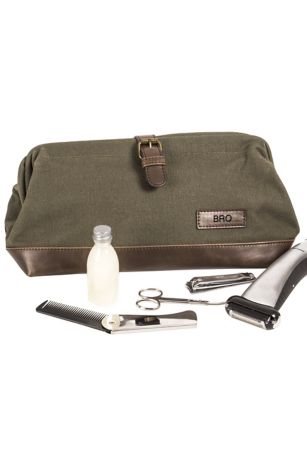 Personalized Leather Travel Kit Davids Bridal