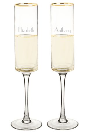 Champagne Glasses and Toasting Flutes David's Bridal