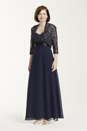 long gown with coat