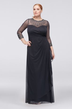 plus size beaded