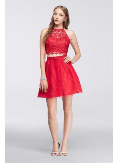 halter neck top with tulle skirt