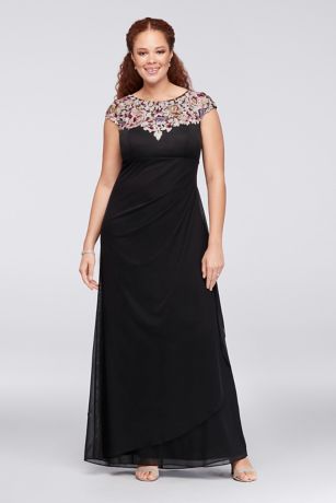 plus size high low ball gown