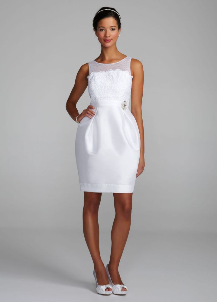 db studio Strapless Tulle Illusion Wedding Dress with Taffeta Skirt | eBay