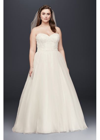 plus size tulle gown