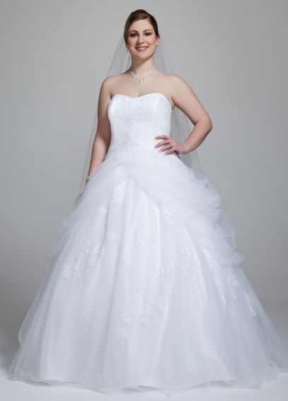 david's bridal tulle ball gown