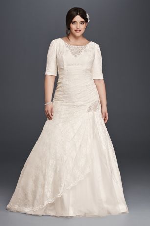 flutter-sleeve-chiffon-plus-size-wedding-dress-david-s-bridal