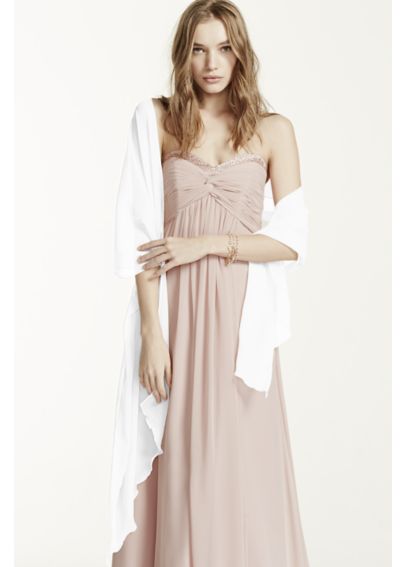 davids bridal chiffon wrap