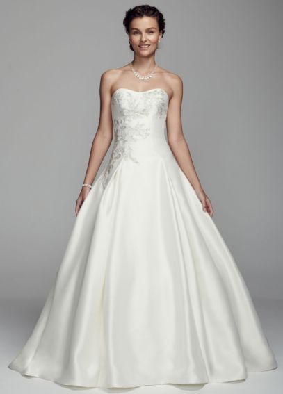 david's bridal mikado high low
