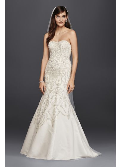 david's bridal oleg cassini mermaid