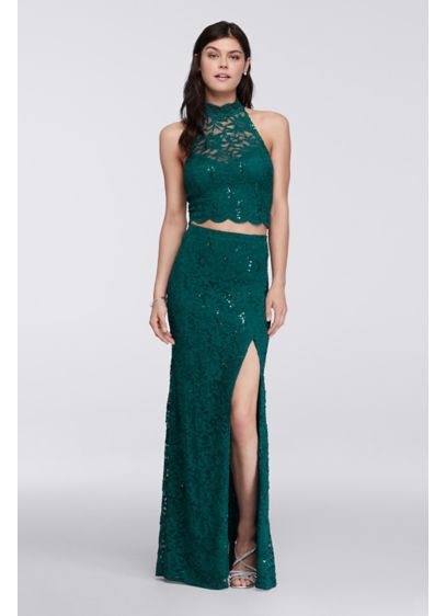 prom skirt and crop top