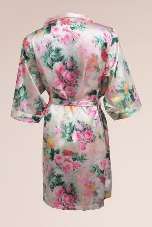 grey floral robe