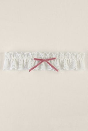 Personalized Monogram Embroidered Garter Davids Bridal