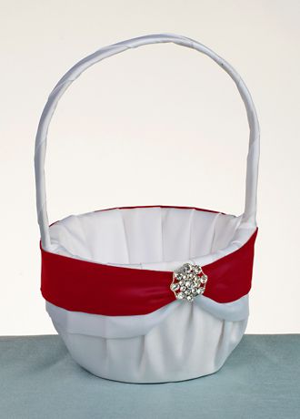 Here Comes The Bride Rustic Flower Girl Basket Davids Bridal
