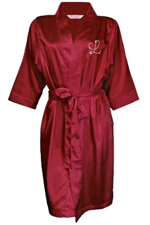 Personalized Embroidered Mrs. Satin Robe David's Bridal