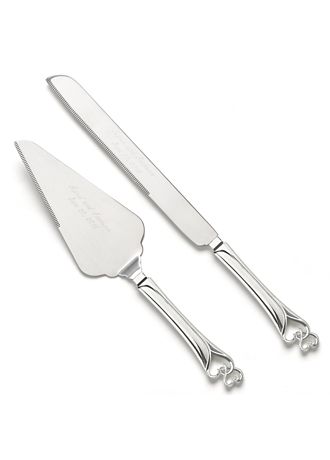 Vintage Inspired Silver Cake Knife and Server David's Bridal