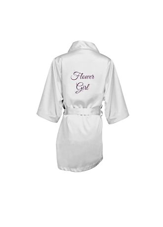 Personalized Glitter Print Mrs. Satin Robe Davids Bridal