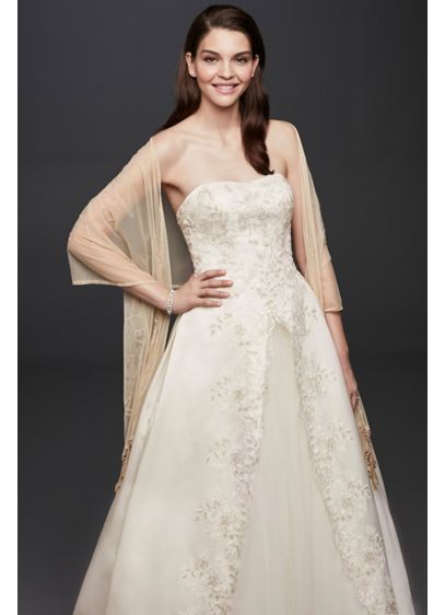 Mesh Embellished Wrap | David's Bridal