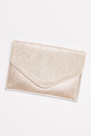 Beaded Shell Clutch with Chain David's Bridal