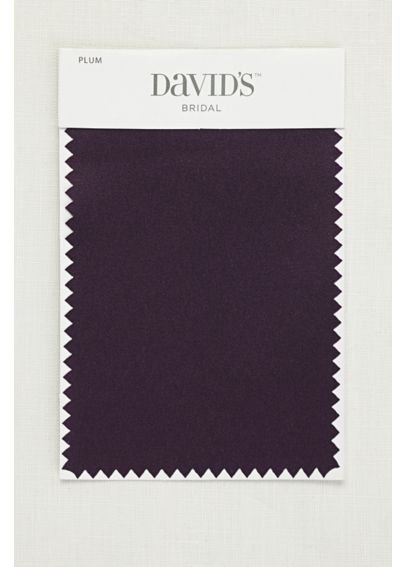 Plum Satin Fabric Swatch - Davids Bridal