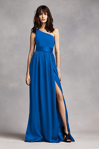 Royal Blue and White Dress