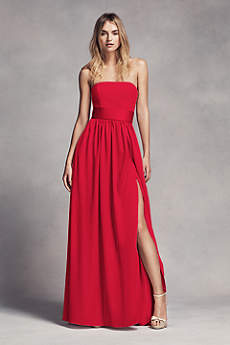 Red and White Bridesmaid Dresses