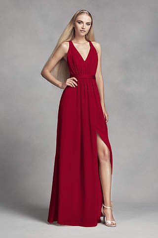 Red and White Bridesmaid Dresses