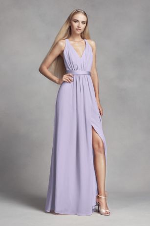 vera satin lace up formal dress plum