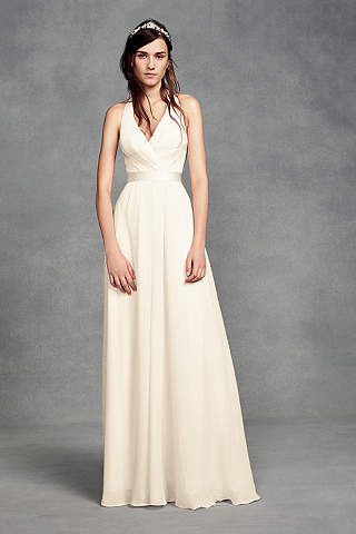 white bridesmaid dresses