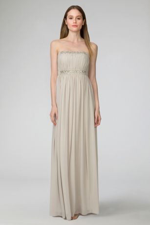 Charmeuse and Chiffon Bridesmaid Dress David's Bridal