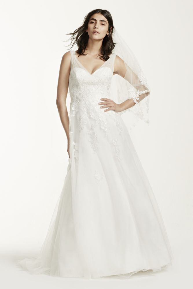david bridal floral dresses